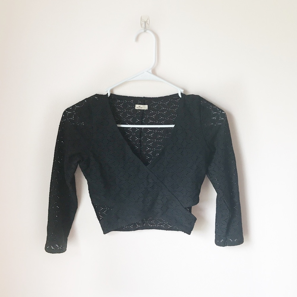 Hollister lace crop top
